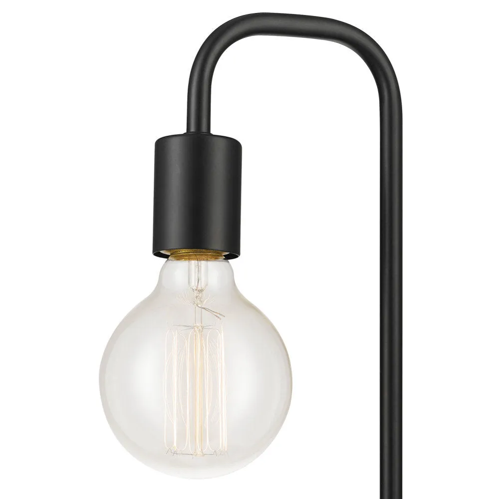 Kazutaka 18" Arched Lamp 17 Stories Base Color: Black