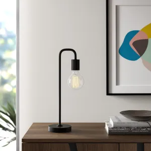 Kazutaka 18" Arched Lamp 17 Stories Base Color: Black
