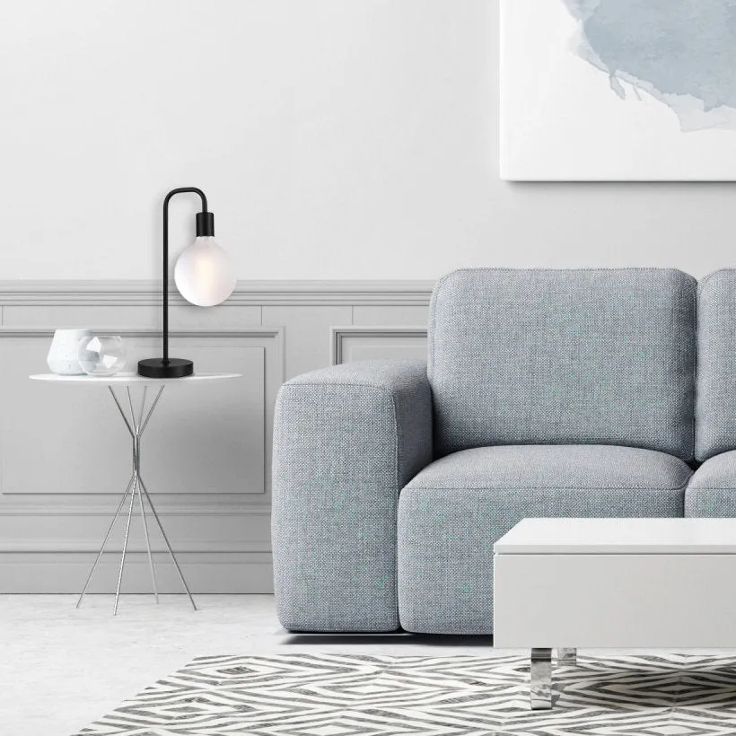 Kazutaka 18" Arched Lamp 17 Stories Base Color: Black