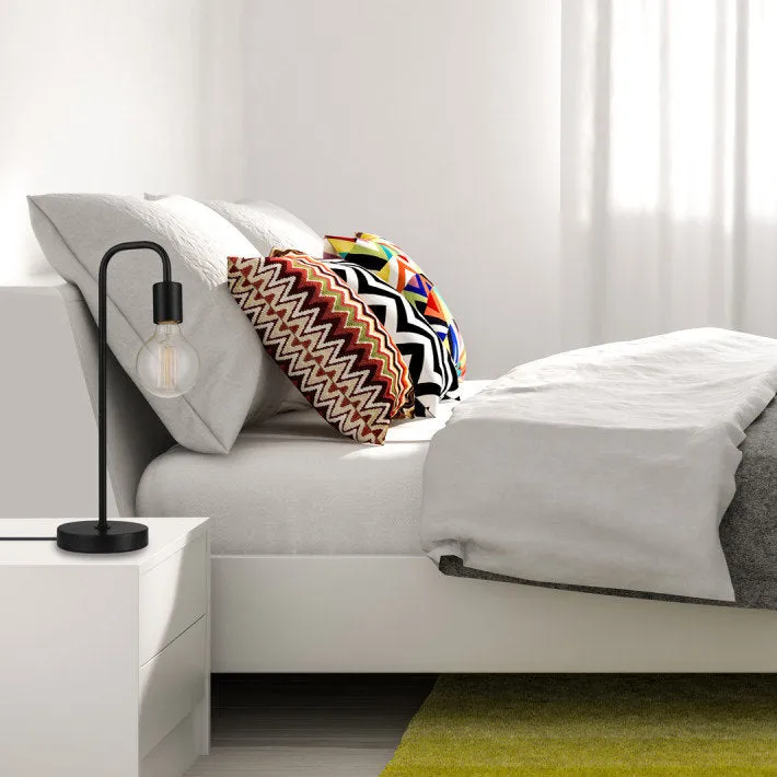 Kazutaka 18" Arched Lamp 17 Stories Base Color: Black