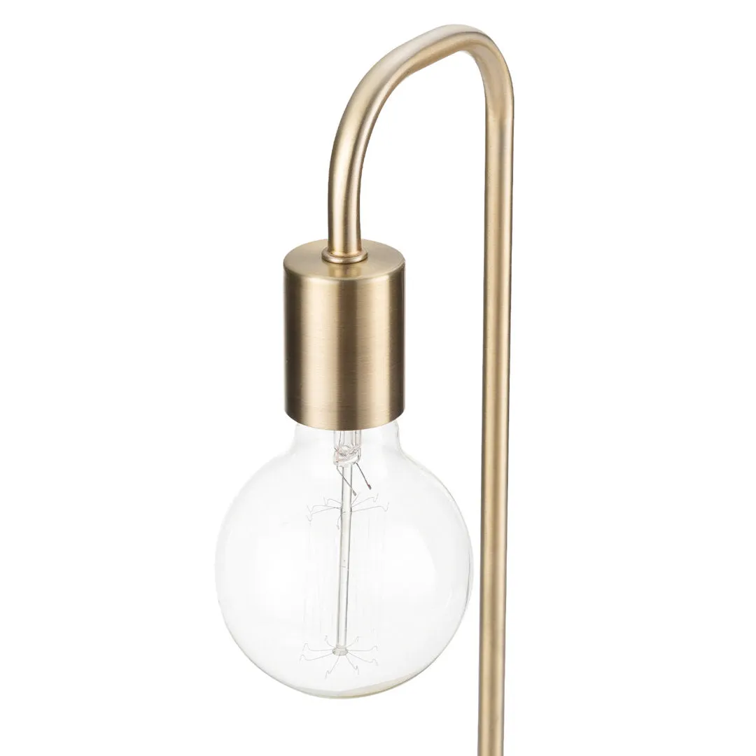 Kazutaka 18" Arched Lamp 17 Stories Base Color: Matte Brass