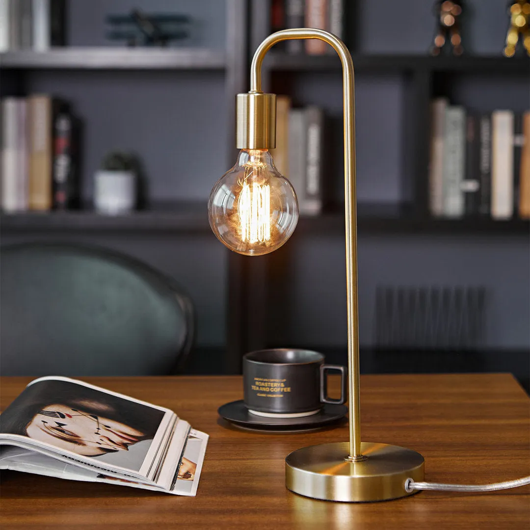 Kazutaka 18" Arched Lamp 17 Stories Base Color: Matte Brass