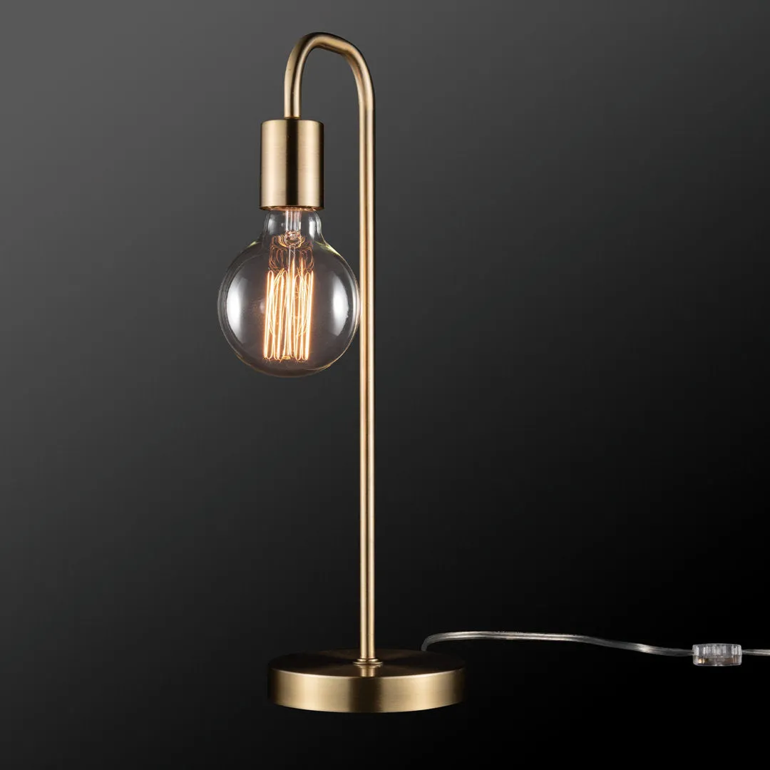 Kazutaka 18" Arched Lamp 17 Stories Base Color: Matte Brass