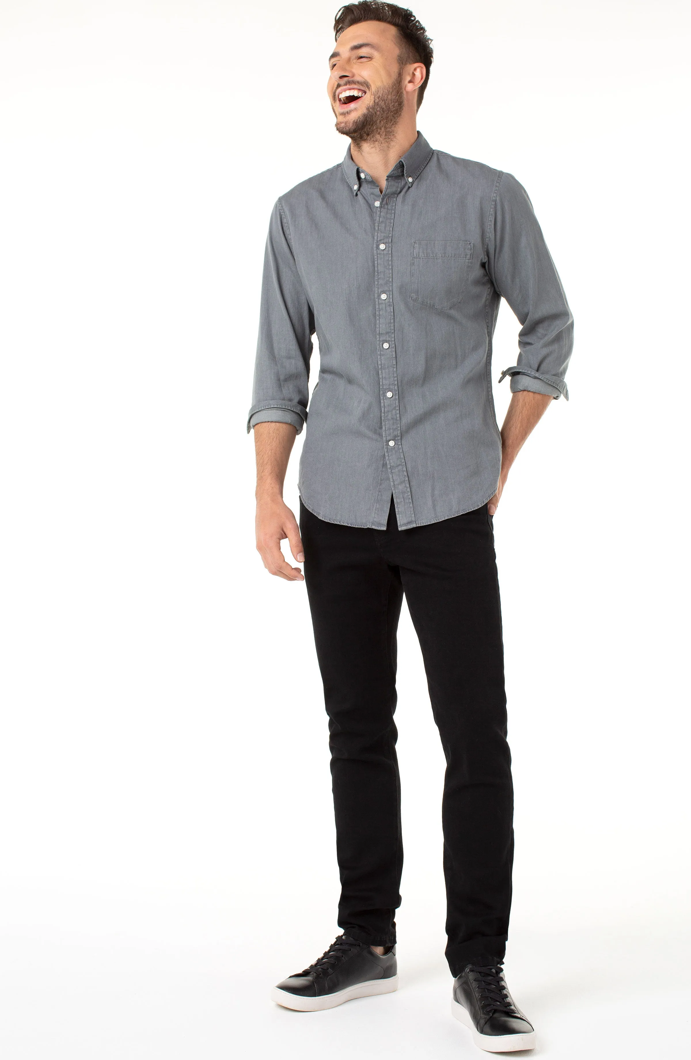 Kingston Modern Straight Black Denim