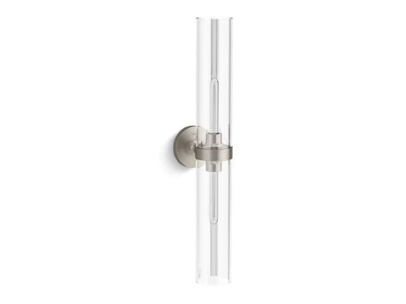 KOHLER K-27264-SC02 Purist 29-1/2" two-light sconce