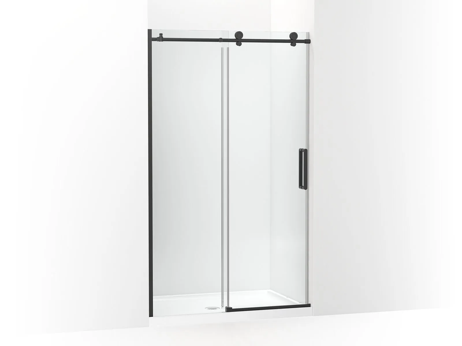 KOHLER K-701695-L Composed Sliding shower door, 78" H x 44-1/8 - 47-7/8" W, with 3/8" thick Crystal Clear glass
