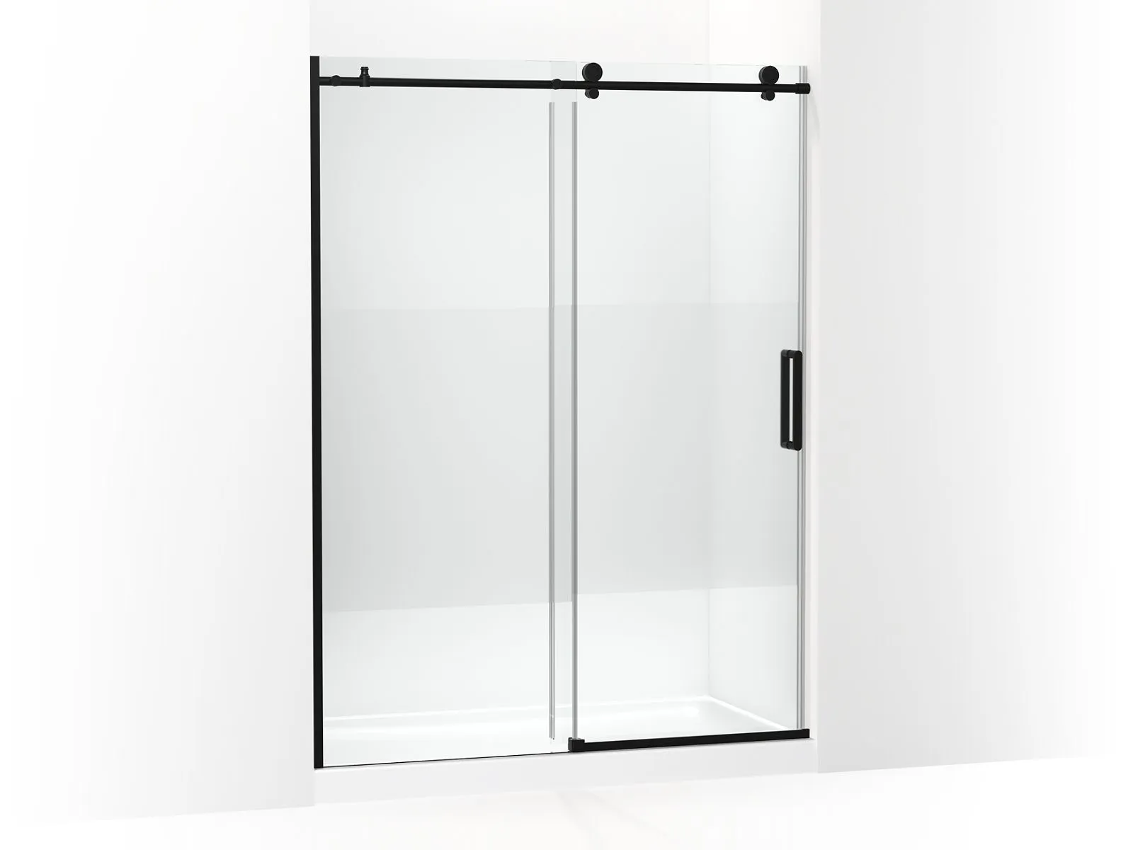 KOHLER K-701696-G81 Composed 78" sliding shower door with 3/8"-thick glass