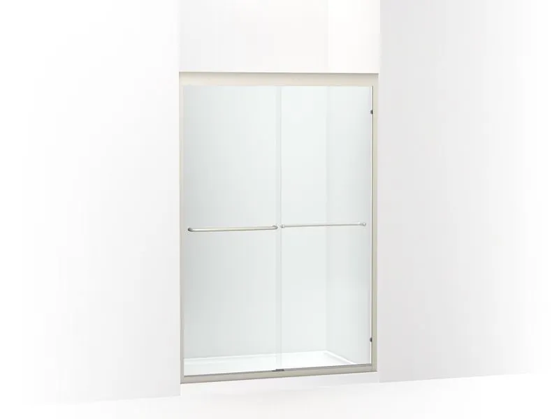 KOHLER K-702208-6G54 Fluence 44-5/8 - 47-5/8" W x 70-9/32" H sliding shower door with 1/4" thick Falling Lines glass