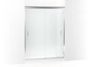 KOHLER K-702220-6L Fluence 54-5/8" - 59-5/8" W x 75-23/32" H sliding shower door with 1/4" thick Crystal Clear glass