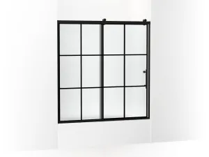 KOHLER K-702253-10G80 Rely 62-1/2" H sliding bath door with 3/8"-thick glass
