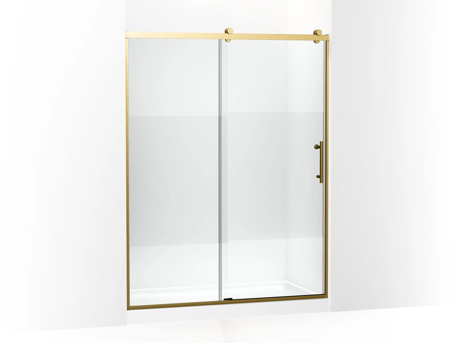 KOHLER K-702256-10G81 Rely 77" H sliding shower door with 3/8"-thick glass