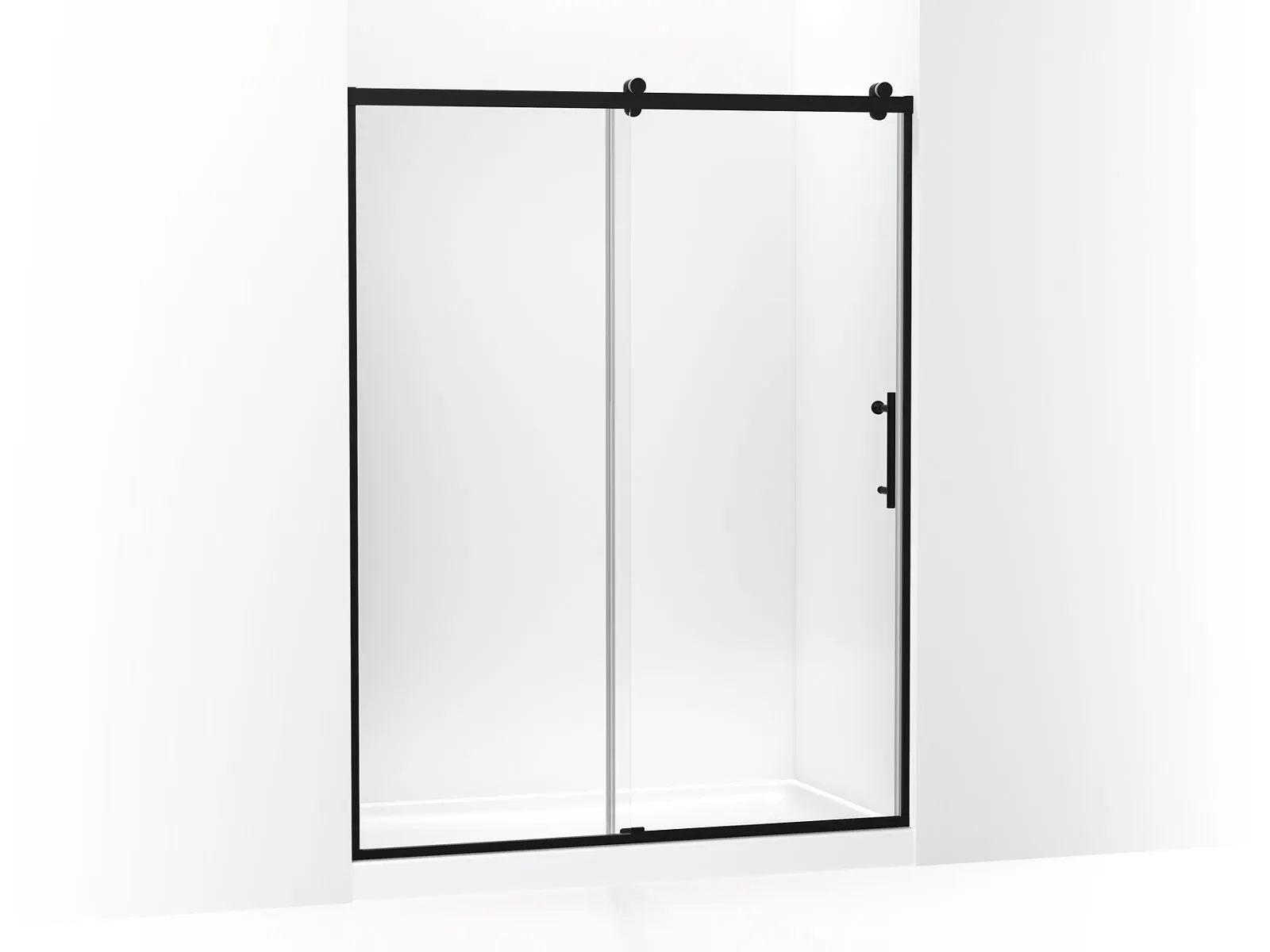 KOHLER K-702256-10L Rely 77" H sliding shower door with 3/8"-thick glass