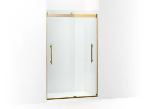 KOHLER K-702421-L Levity Plus Frameless sliding shower door, 77-9/16" H x 44-5/8 - 47-5/8" W, with 5/16"-thick Crystal Clear glass