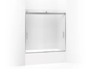 KOHLER K-706001-D3 Levity Sliding bath door, 59-3/4" H x 54 - 57" W, with 1/4" thick Frosted glass