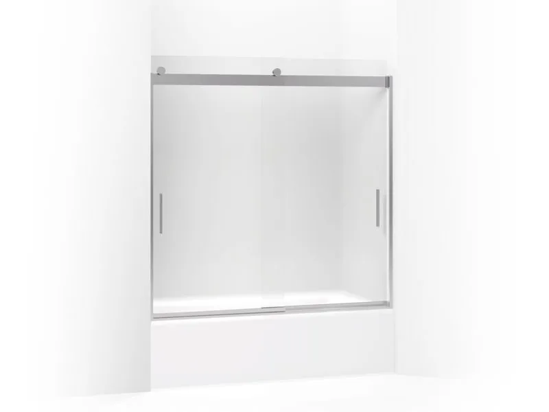 KOHLER K-706001-D3 Levity Sliding bath door, 59-3/4" H x 54 - 57" W, with 1/4" thick Frosted glass
