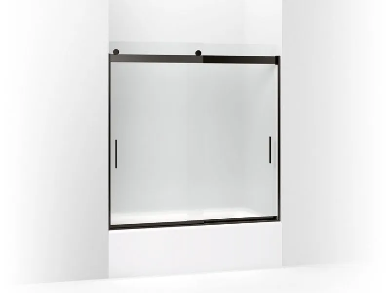 KOHLER K-706001-D3 Levity Sliding bath door, 59-3/4" H x 54 - 57" W, with 1/4" thick Frosted glass