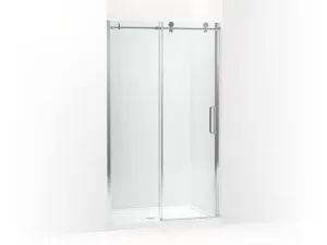 KOHLER K-706080-L Composed Sliding shower door, 78" H x 44-5/8 - 47-7/8" W, with 3/8" thick Crystal Clear glass