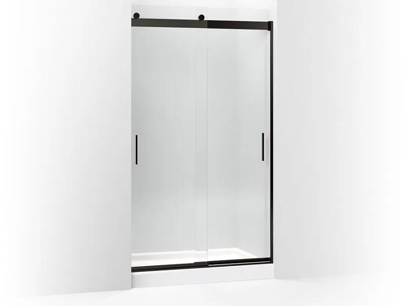 KOHLER K-706375-L Levity Sliding shower door, 78" H x 44-5/8 - 47-5/8" W, with 5/16" thick Crystal Clear glass