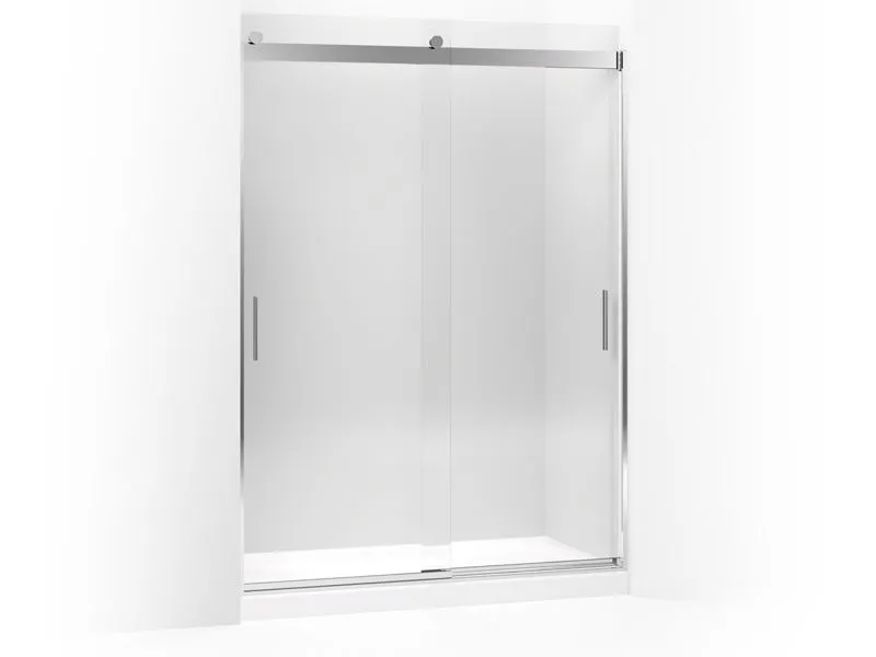 KOHLER K-706383-L Levity Sliding shower door, 78" H x 56-5/8 - 59-5/8" W, with 5/16" thick Crystal Clear glass