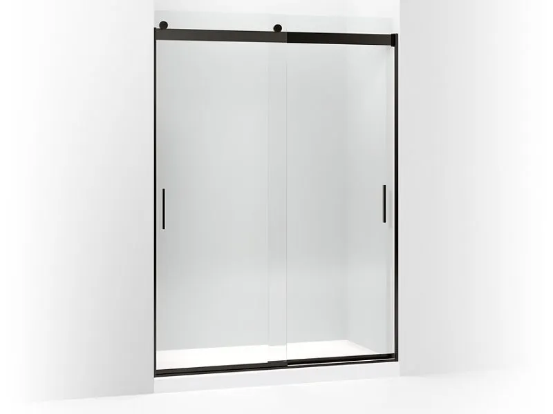 KOHLER K-706383-L Levity Sliding shower door, 78" H x 56-5/8 - 59-5/8" W, with 5/16" thick Crystal Clear glass