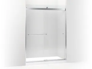 KOHLER K-706384-L LuxStone Frameless sliding shower door, 78" H x 56-5/8 - 59-5/8" W, with 5/16" thick Crystal Clear glass