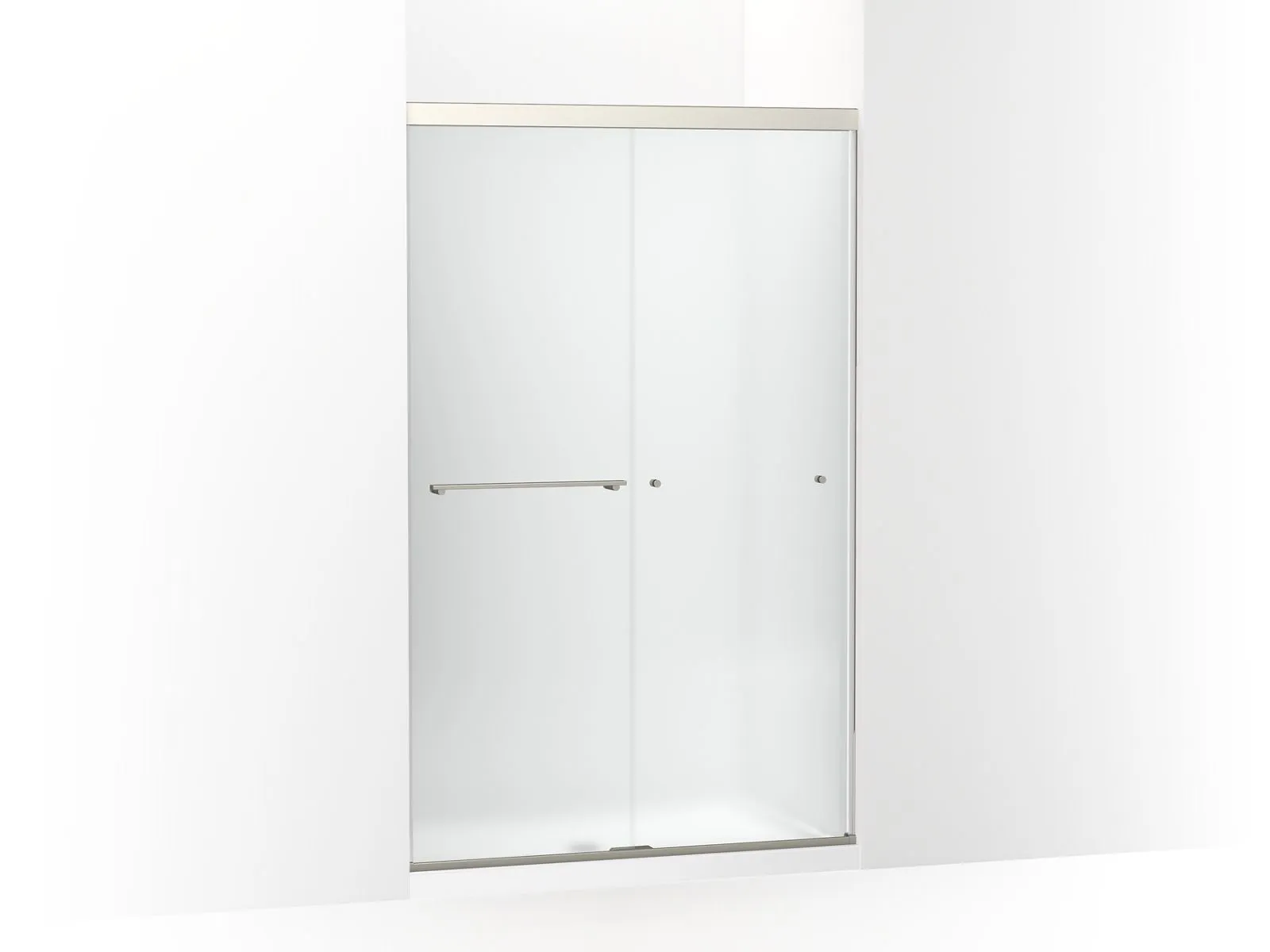 KOHLER K-707106-D3 Revel Sliding shower door, 76" H x 44-5/8 - 47-5/8" W, with 5/16" thick Frosted glass