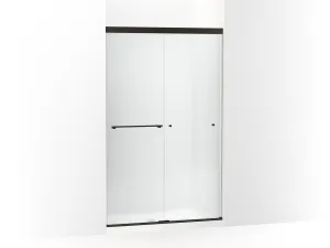 KOHLER K-707106-D3 Revel Sliding shower door, 76" H x 44-5/8 - 47-5/8" W, with 5/16" thick Frosted glass