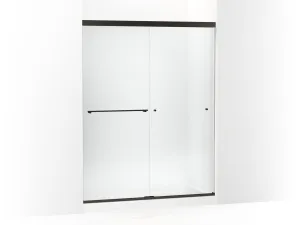 KOHLER K-707206-D3 Revel Sliding shower door, 76" H x 56-5/8 - 59-5/8" W, with 5/16" thick Frosted glass