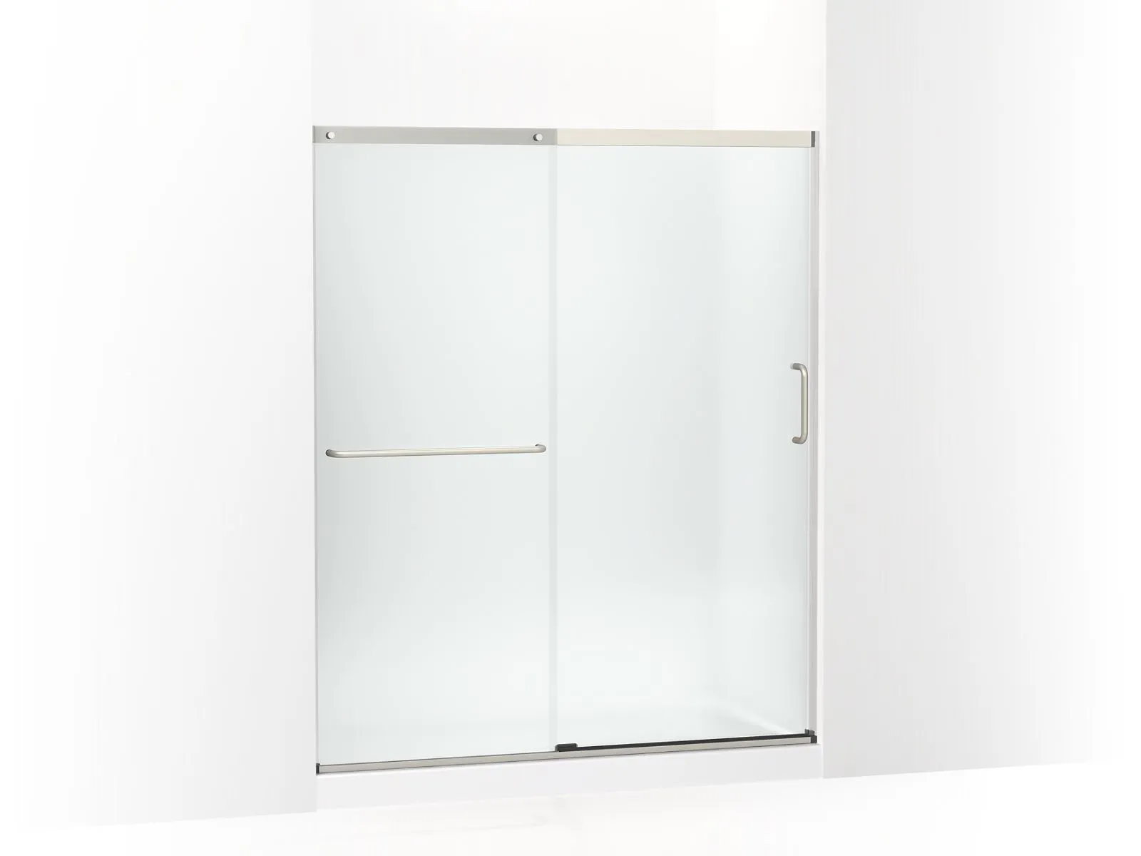 KOHLER K-707608-6D3 Elate Sliding shower door, 70-1/2" H x 56-1/4 - 59-5/8" W, with 1/4" thick Frosted glass