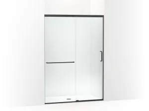 KOHLER K-707614-8L Elate Sliding shower door, 75-1/2" H x 50-1/4 - 53-5/8" W, with heavy 5/16" thick Crystal Clear glass