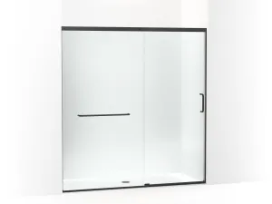 KOHLER K-707617-8L Elate Sliding shower door, 75-1/2" H x 68-1/4 - 71-5/8" W, with heavy 5/16" thick Crystal Clear glass