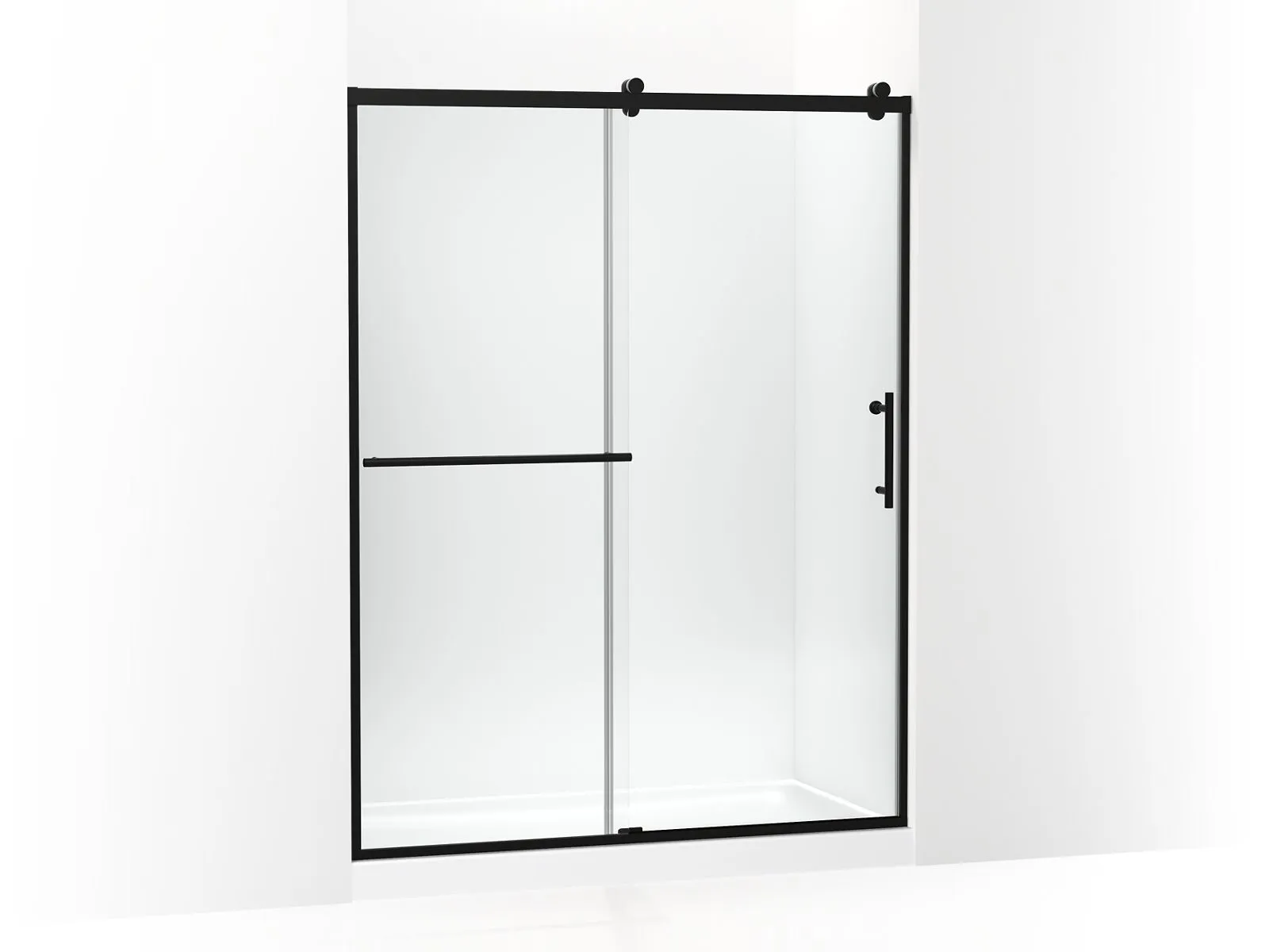 KOHLER K-709081-10L Rely 77" H sliding shower door with 3/8"-thick glass