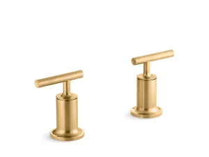 KOHLER K-T14429-4 Purist Deck- or wall-mount bath faucet handle trim with lever design
