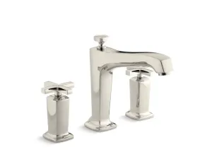 KOHLER K-T16237-3 Margaux Deck-mount bath faucet trim for high-flow valve with non-diverter spout and cross handles, valve not included