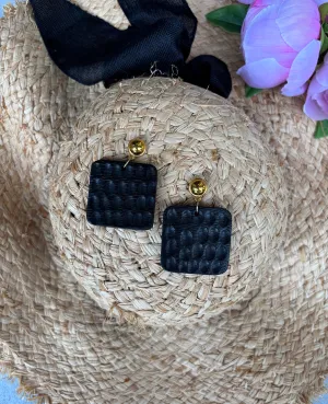 Lasida Earrings in Onyx