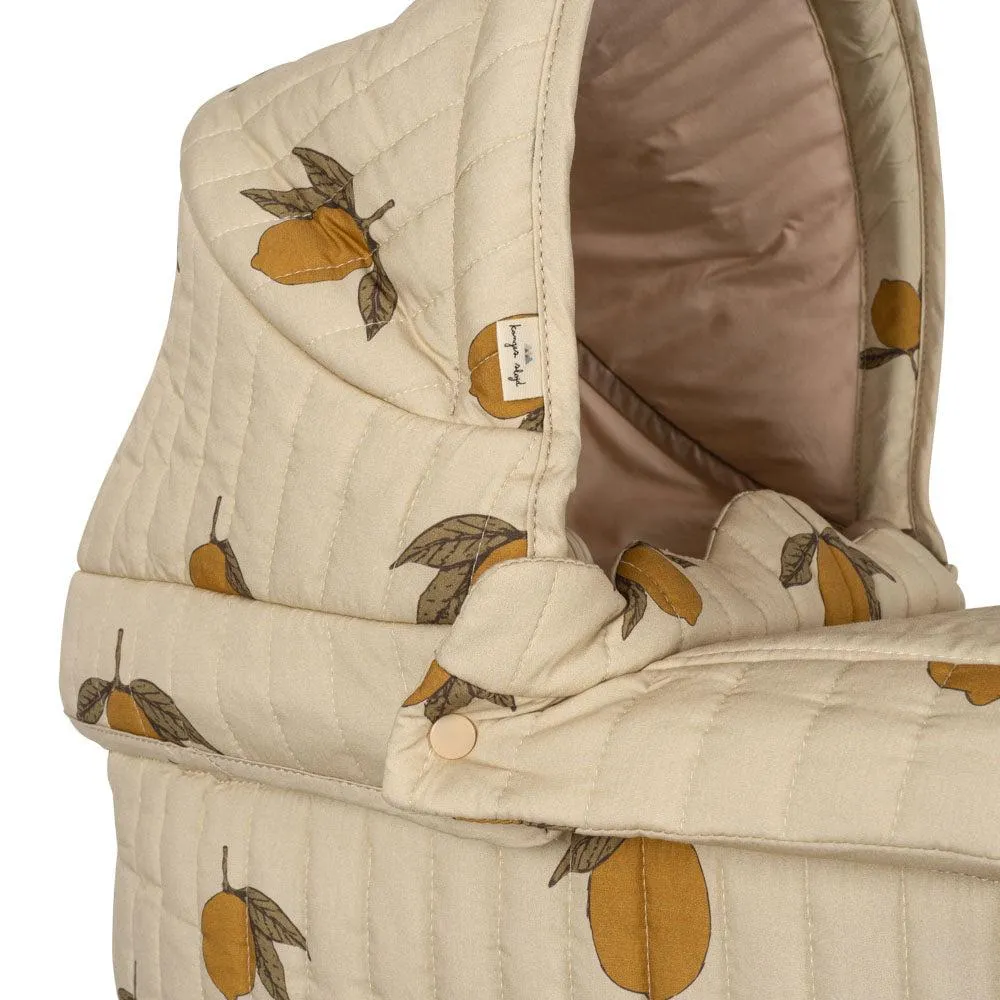 Lemon Print Vintage Traditional Dolls Pram