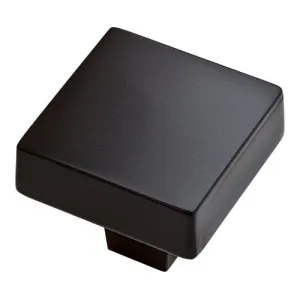 Liberty 1 7-16" Length Square Knob Matte Black, retails $13  each, winner can buy up to 5 more at winning bid