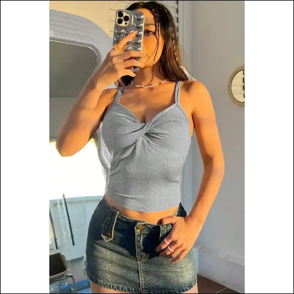 Light Grey Twist Cami: Grey Twist , Slay, Repeat! 😜 Needful Things