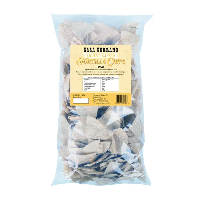 Lightly Salted Tortilla Chips (12 x 500g)