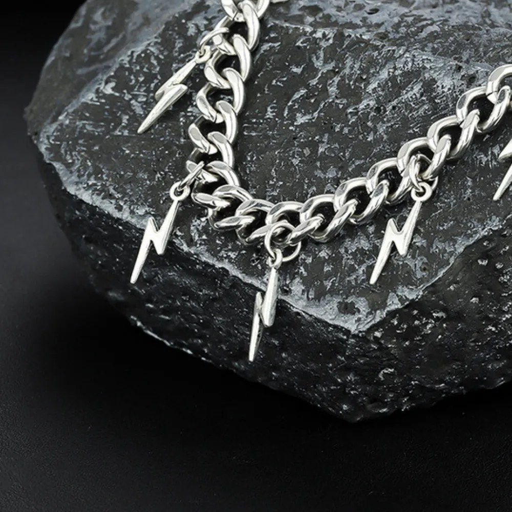 Lightning Tassel Titanium Steel Bracelet