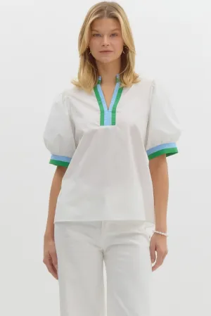 Lilly Bubble Sleeve Blouse