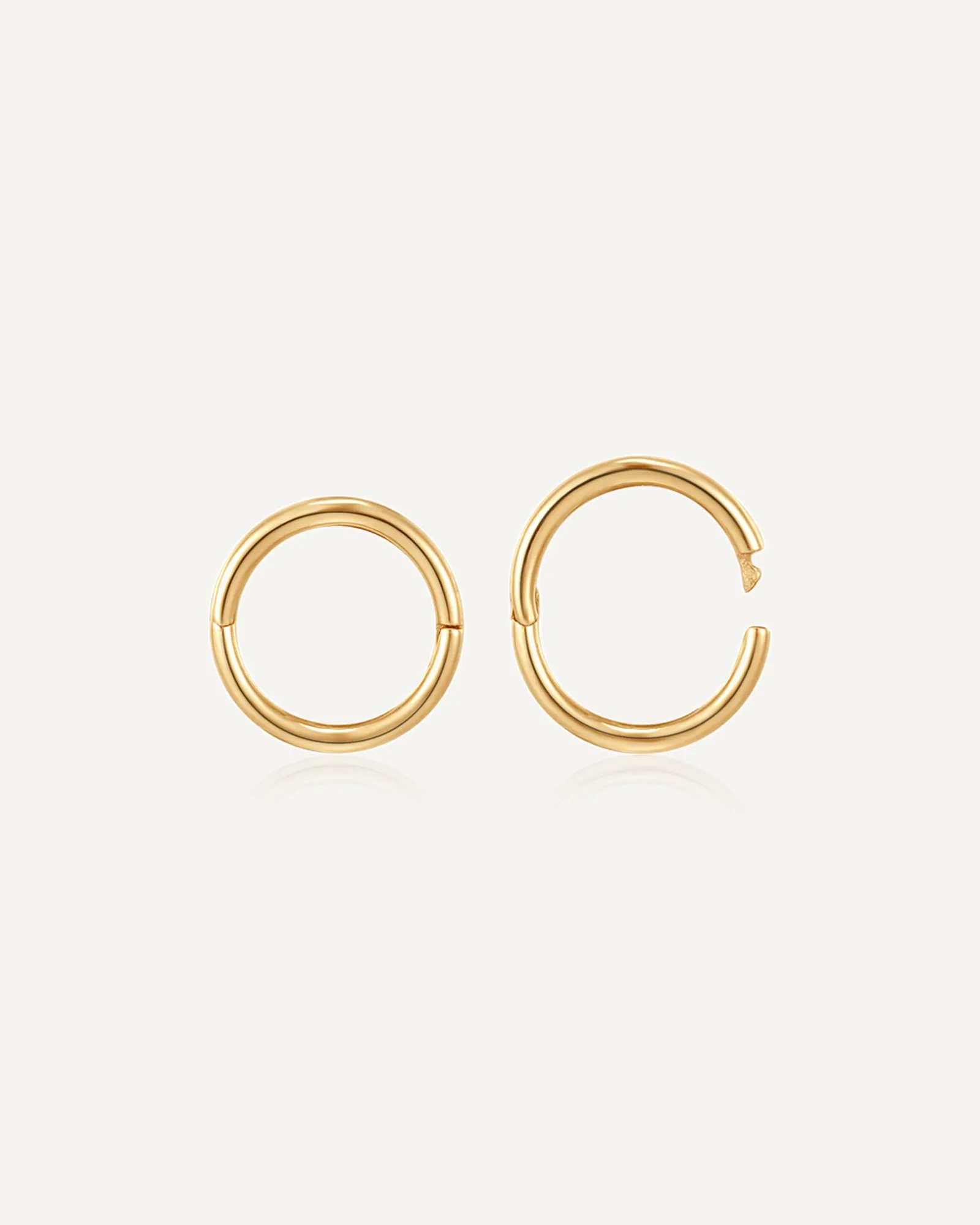 Liv 14k Solid Gold Clicker Hoop