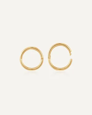 Liv 14k Solid Gold Clicker Hoop
