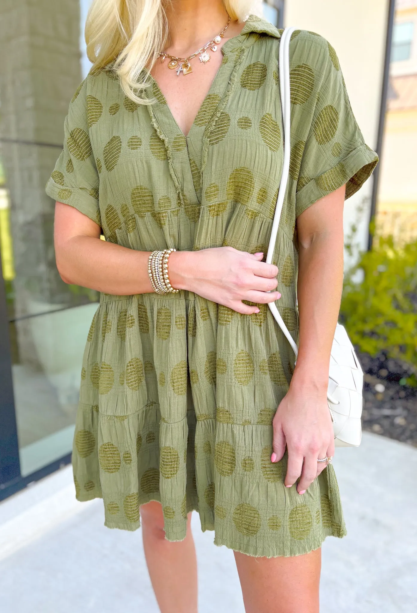 Living In The Moment Dress in Olive