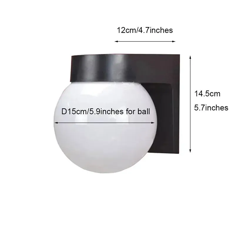 Loft Led Outdoor Globe Wall Light