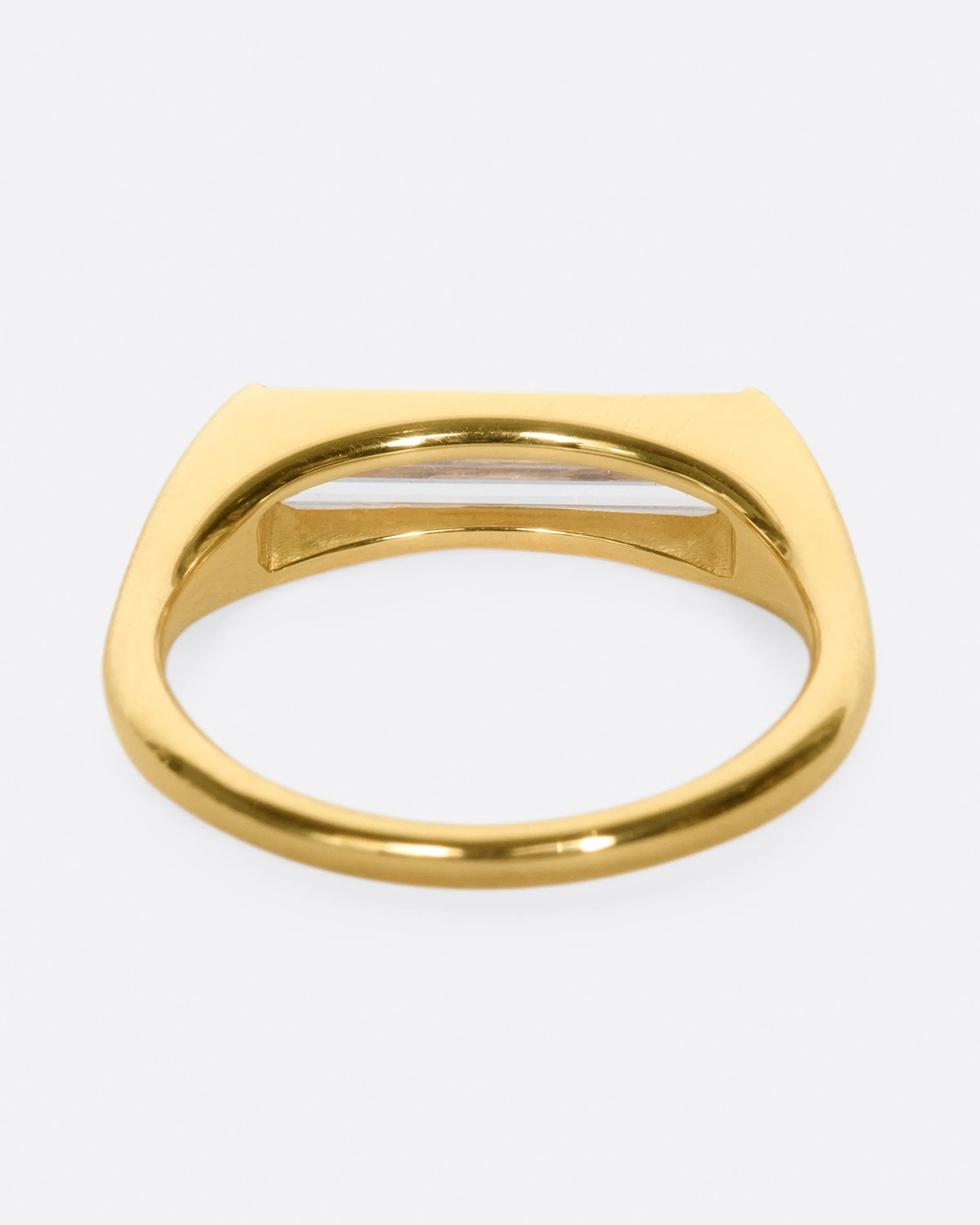 Long Baguette Diamond Ring