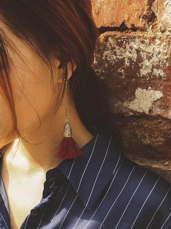 Long Tassel Bohemian Earrings
