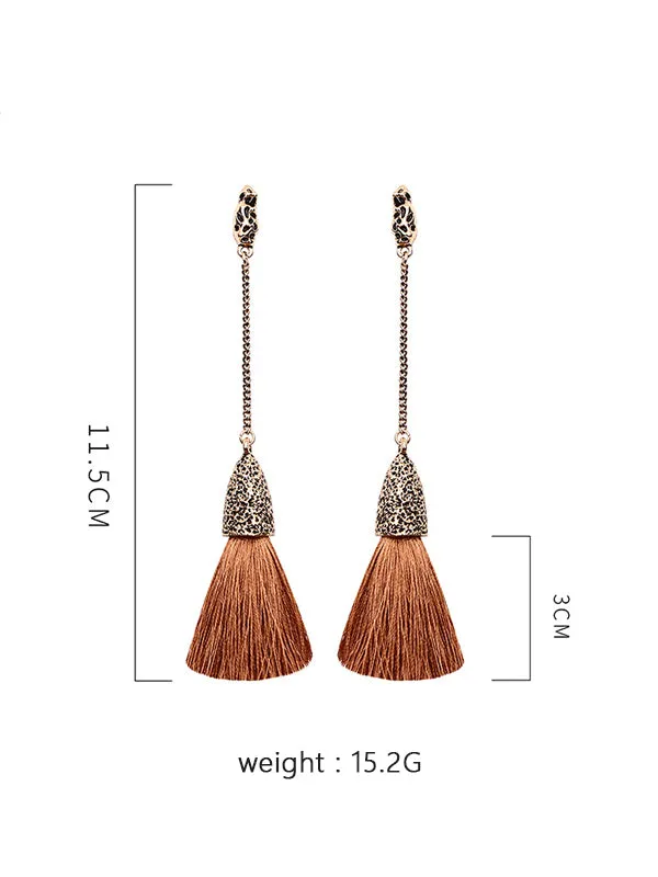 Long Tassel Bohemian Earrings