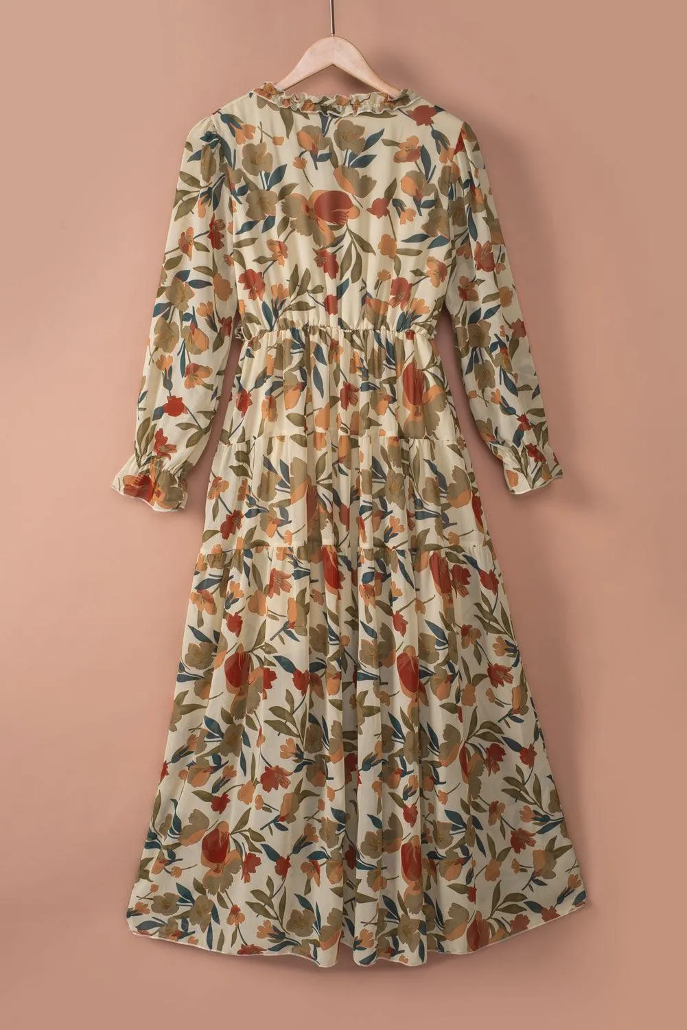 Lotus Ruffle Tiered Maxi Gown