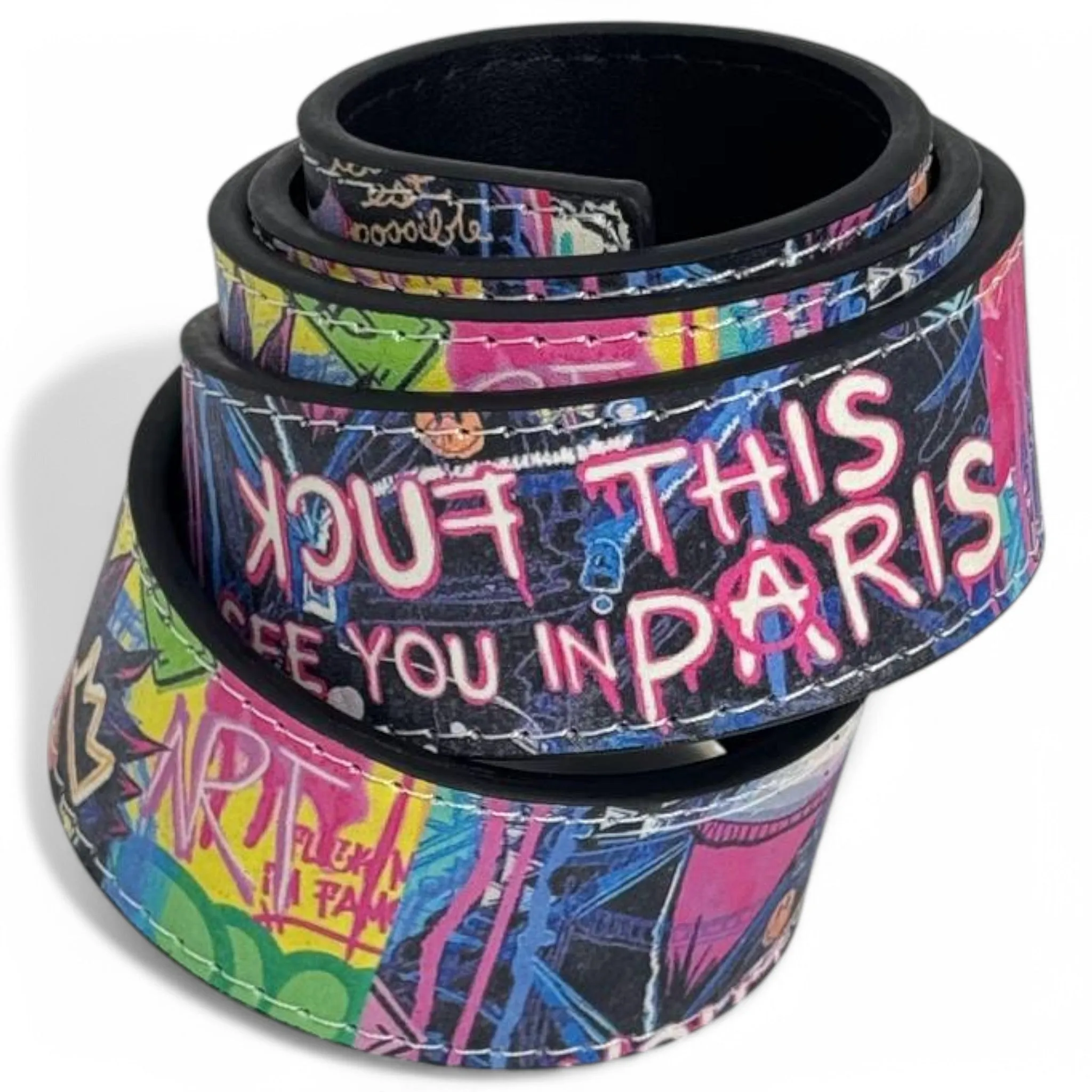 Louis V Graffiti Print Belt – Streetwear Luxe